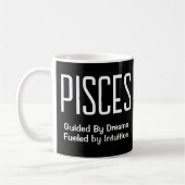 Fisces Water Signature Astrologie Geschenk Kaffeetasse (Links)