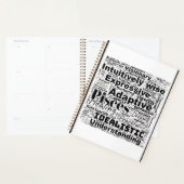 Fisces Word Cloud Zodiac Inspiration Planer (Anzeige)