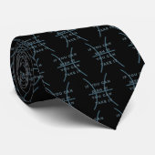 Fisces Zodiac Sign Fun Zitat Modernes Blauer Text  Krawatte (Gerollt)