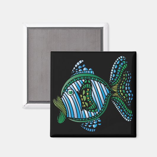 Fisch 1 magnet (Vorderseite/Rückseite)