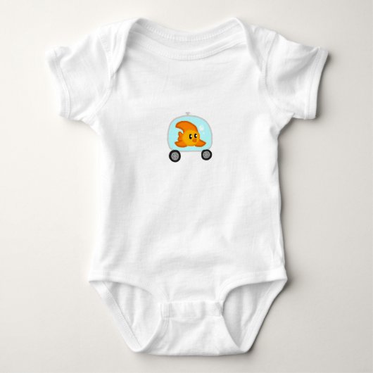 Fisch 2.0 Baby one sie Strampler (Vorderseite)