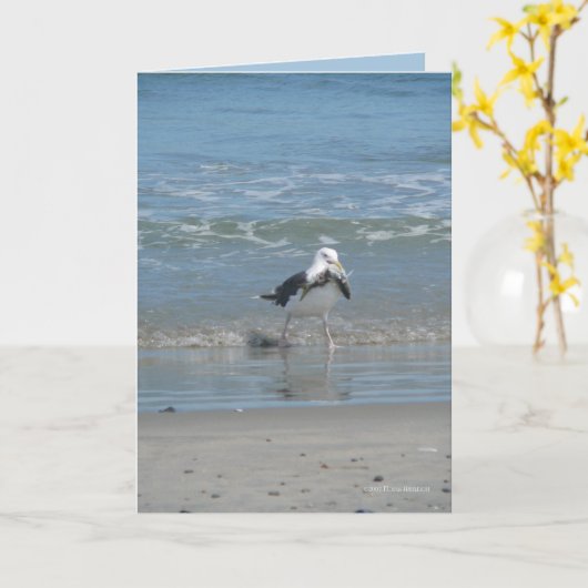 Fisch-Abendessen Karte (Gelbe Blume)