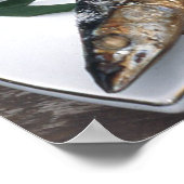 Fisch Abendessen Poster Papier (Matte) (Ecke)