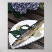Fisch Abendessen Poster Papier (Matte) (Vorne)