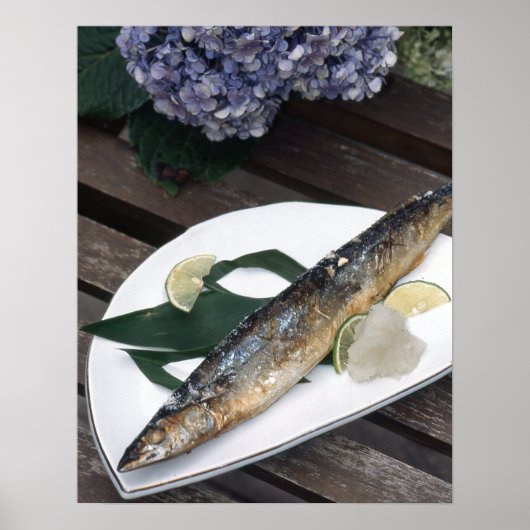Fisch Abendessen Poster Papier (Matte) (Vorne)