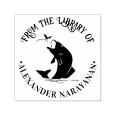 Fisch abspringen zum Abendessen "Aus der Bibliothe Permastempel (Design)