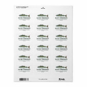 Fisch Adressaufkleber (Vorne)
