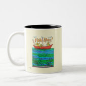 Fisch Ahoy! Zweifarbige Tasse (Links)