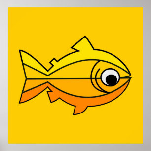 Fisch als Symbol des Christentums Poster