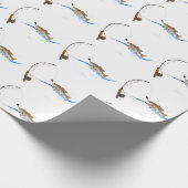 Fisch am Haken Geschenkpapier (Ecke)