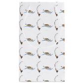 Fisch am Haken Kleine Geschenktüte (Rückseite)
