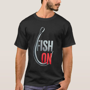 Fisch An Angelhaken Tee Fisch Spaß Fischer Humor