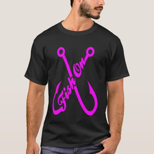 Fisch anbeißen T-Shirt (Vorderseite)