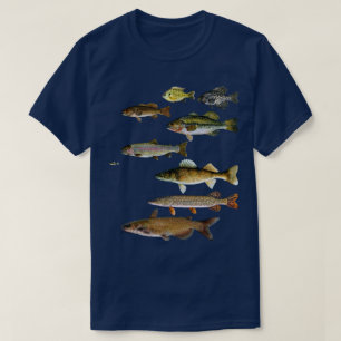 Fisch Angeln Glasaugenbarsch Crappie Sonnenbarsch T-Shirt