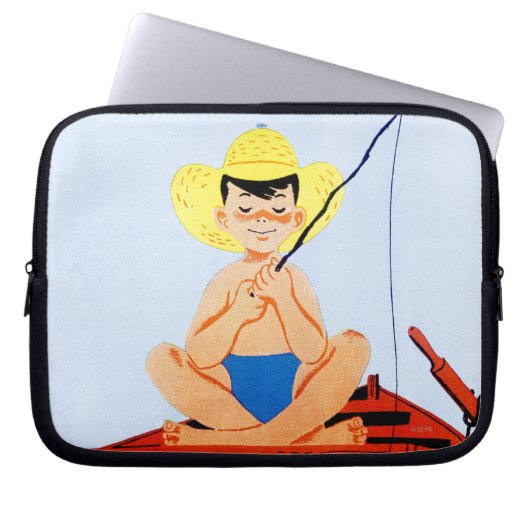 Fisch angeln laptopschutzhülle (Vorderseite)
