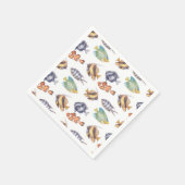 Fisch-Angeln-Papier Serviette (Ecke)