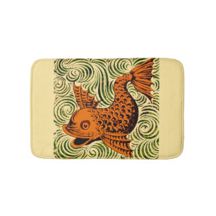 Fisch Antikes Tile Alte Kunst antiken Badematte