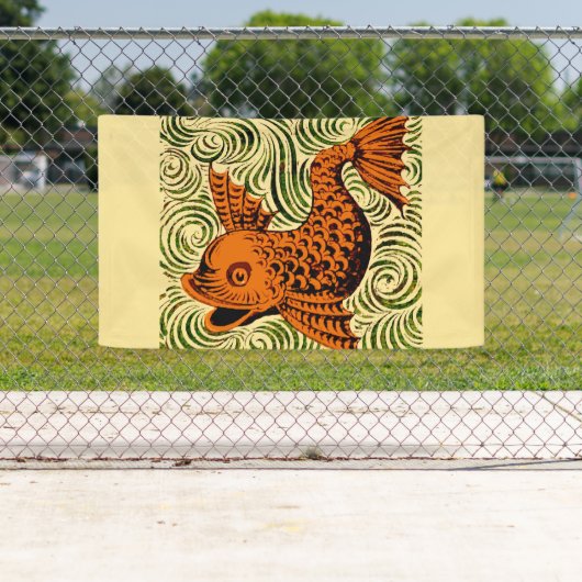 Fisch Antikes Tile Alte Kunst antiken Banner (Insitu)