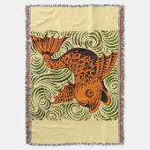 Fisch Antikes Tile Alte Kunst antiken Decke (Vorderseite Vertikal)