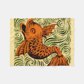 Fisch Antikes Tile Alte Kunst antiken Fleecedecke (Vorderseite (Horizontal))