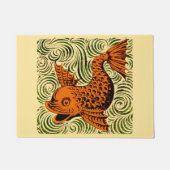 Fisch Antikes Tile Alte Kunst antiken Fußmatte (Vorderseite)