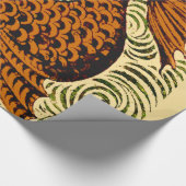 Fisch Antikes Tile Alte Kunst antiken Geschenkpapier (Ecke)