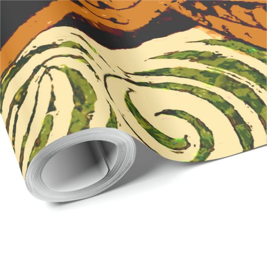 Fisch Antikes Tile Alte Kunst antiken Geschenkpapier (Rolleneckpunkt)