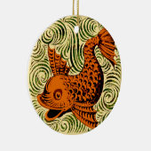 Fisch Antikes Tile Alte Kunst antiken Keramik Ornament (Rechts)