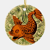 Fisch Antikes Tile Alte Kunst antiken Keramik Ornament (Vorne)