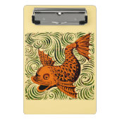 Fisch Antikes Tile Alte Kunst antiken Mini Klemmbrett (Vorderseite)