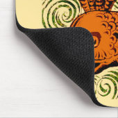 Fisch Antikes Tile Alte Kunst antiken Mousepad (Ecke)