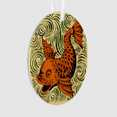 Fisch Antikes Tile Alte Kunst antiken Ornament (Vorderseite)