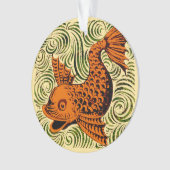 Fisch Antikes Tile Alte Kunst antiken Ornament (Vorderseite)