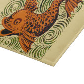 Fisch Antikes Tile Alte Kunst antiken Schneidebrett (Ecke)