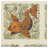 Fisch Antikes Tile Alte Kunst antiken Stoff (Nahaufnahme)