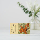 Fisch Antikes Tile Alte Kunst antiken Visitenkarte (Stehend Vorderseite)