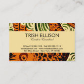 Fisch Antikes Tile Alte Kunst antiken Visitenkarte (Rückseite)