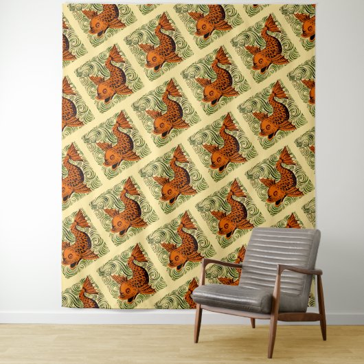 Fisch Antikes Tile Alte Kunst antiken Wandteppich (Beispiel)