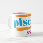 Fisch-Aqua Zweifarbige Tasse (Vorderseite Links)