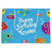 Fisch Aquarium 1 Geburtstagsgeschenktasche Große Geschenktüte (Vorderseite)
