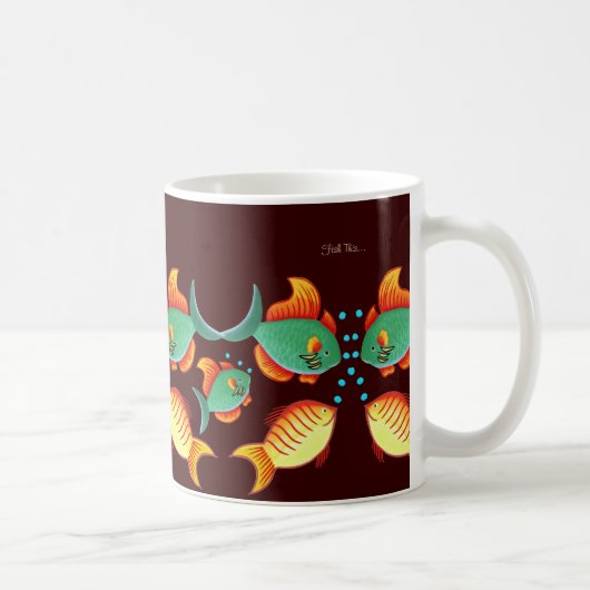 Fisch-Aquarium Kaffeetasse (Rechts)