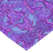 Fisch Arabesque Unterwasser Bohemisches Muster Lil Tischdecke (Schrägansicht)