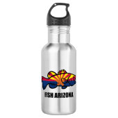 Fisch Arizona Edelstahlflasche (Vorderseite)