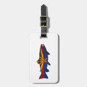 Fisch Arizona Flaggenforelle Gepäckanhänger (Vorderseite vertikal)