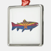 Fisch Arizona Flaggenforelle Ornament Aus Metall (Links)