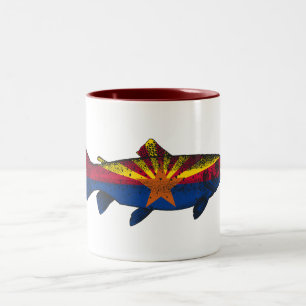 Fisch Arizona Flaggenforelle Zweifarbige Tasse