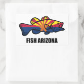Fisch Arizona Rechteckiger Aufkleber (Tasche)