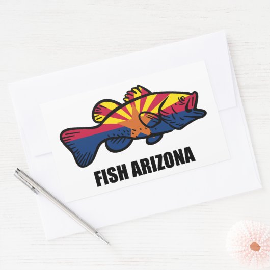 Fisch Arizona Rechteckiger Aufkleber (Umschlag)
