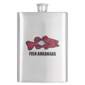 Fisch Arkansas Flachmann (Vorderseite)