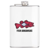 Fisch Arkansas Flachmann (Vorderseite)